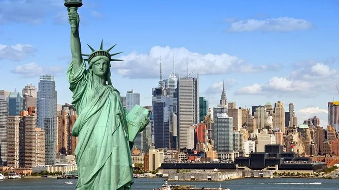 Statue of Liberty in New York Harbor